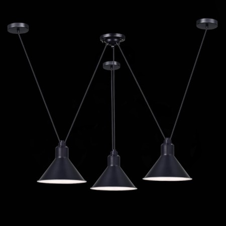 Suspension lamp ST LUCE. SL1804.403.03. Svevo. 3x60 watts, E14, 58x58x17 cm, black color-1