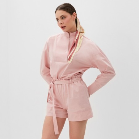 Female set (blouse, shorts) minku: enjoy pink color, rr 44