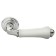 Door handle MH-41-Classic PC/W "Umberto", chromium color, white