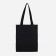 Shoper bag without fastening, black color