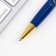 Pen in the gift case “Golden Teacher”, metal, blue paste, writing node 1.0 mm