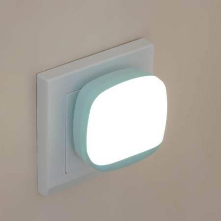 Nightlight with the light sensor "Lasi" LED azure 6x6.5x6 cm-3