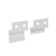 Mounting Z-shaped tundra, PVC, white