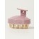 Brush d/washing and massage of the head silicon/plastic 7.5*7.5*6.5 cm roses package QF