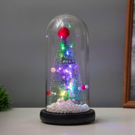 Lamp Sales "Christmas tree with balls" 1.5W, LED, 3XAAA, black USB 11x11x21cm-3