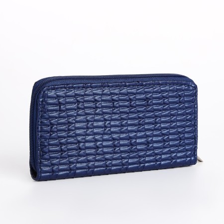Women's wallet with lightning, blue color-1