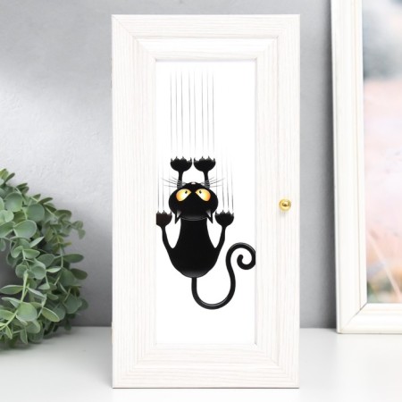 Key "Cat" 14x29 cm milk oak-7