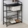 The rack in the hallway "Constant", 69 × 26 × 183 cm, black color