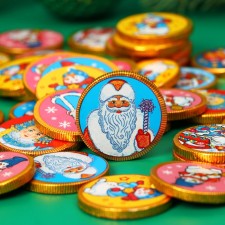 New Year. Confectionery New Year's Santa Claus 4.5 g