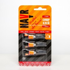 Супер клей 3в1 "NAVR", 3 г