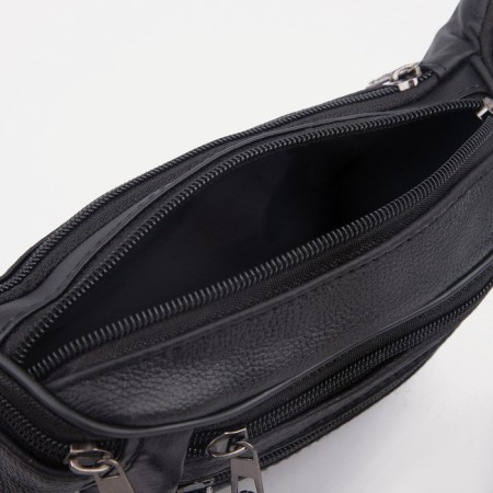 Lightning waist bag, black color-2