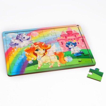 Puzzle "Favorite horses" with a hint-3