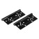 Tundra butter-bearing, 120x75x2.0 mm, universal, without insertion, black color, 2 pcs.