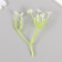Artificial plant for creativity "chicory" set of 8 pcs white 10 cm