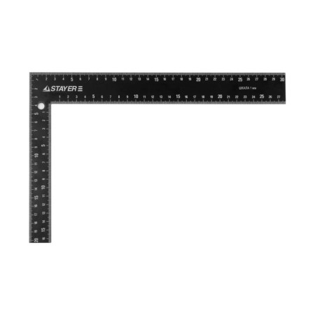 STAYER 3435-30 square, carpentry, steel all-metal, step 1 mm, 300 x 200 mm-1