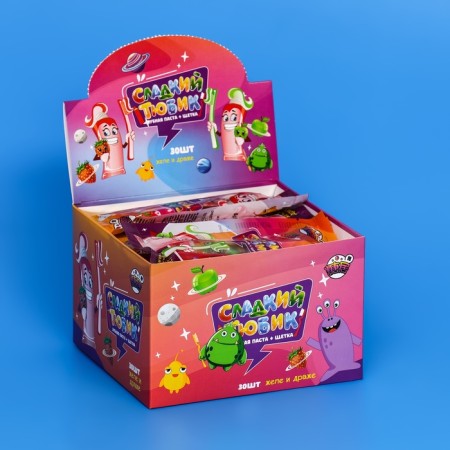 Jelly and sugar dragee "Sweet tube", 12.5 g-1