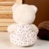 Soft toy "Bear" in a dress, 26 cm, white color