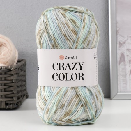 Yarn "Crazy Color" 25% wool, 75% acrylic 260m/100g (179 ice-run)-4