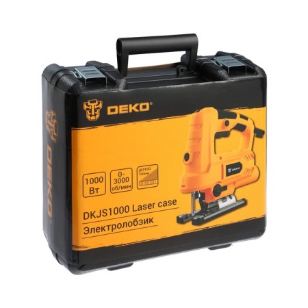 Lobzik DEKO DKJS1000 Laser, 1000 W, 800-3000 move/min, revolutions adjustment, laser, case-8