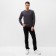 Long -sized male plain, color graphite, size 48