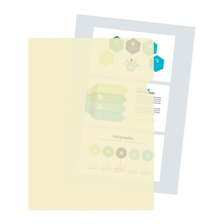 A4 180MKM corner folder, calligrata deluxe, milk, opaque, with embossing-2