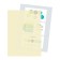 A4 180MKM corner folder, calligrata deluxe, milk, opaque, with embossing