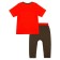 Set for a boy PlayTude: T -shirt and trousers, height 80 cm