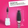 Ceramic milling cutter for “corn manicure”, fine cut, 6 × 15 mm, in a plastic case, black color is black