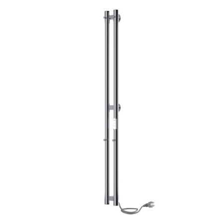 Electric heated towel Indigo Style, 1200x100 mm, hidden installation, chrome