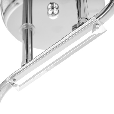 Ceiling chandelier "Amis" E27 2x40W chrome 44x17x22cm-6
