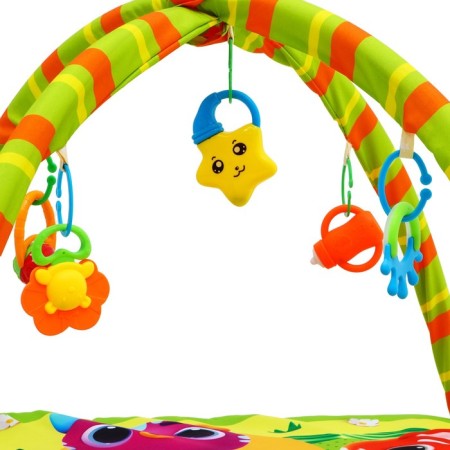Developing rug with arcs "Funny kids", 85x85 cm, crush me-9