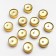 Set of candles in the sleeve "Circle", 12 pcs, metallic, gold