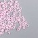 Glass 8/0 "Marshmallow. Matte. Pink marshmallow" 10 g