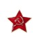 Zvezda icon, 2.5 cm, with a fastener like on a regular icon