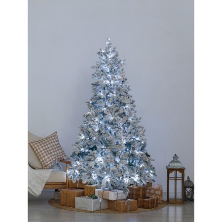 Artificial spruce Green Trees Baroque, premium, snowy, with lighting, 180 cm-1