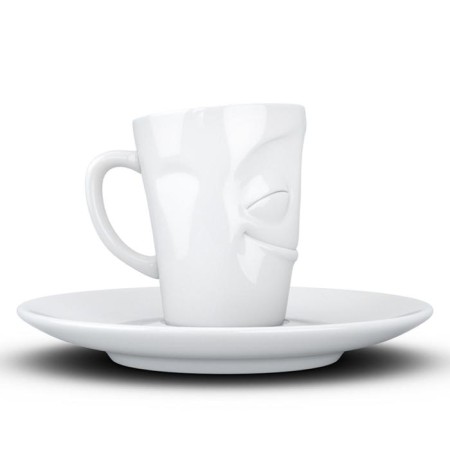 Coffee cup with a saucer TASSEN CHEERY, 80 ml, white color-11