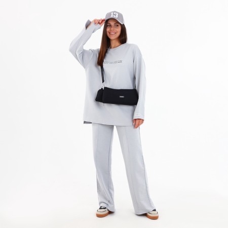 Bag Cross-Bodi with a zipper, black color-11