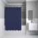 Curtain for the bathroom IDDIS P05PE18I11, PE, 200x180 cm, dark blue