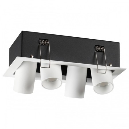Lamp built -in Novotech. Iman, 4x7W, LED, 51.3x194x12 mm, white color, black