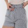 Women's casual shorts, black and white color, size 48