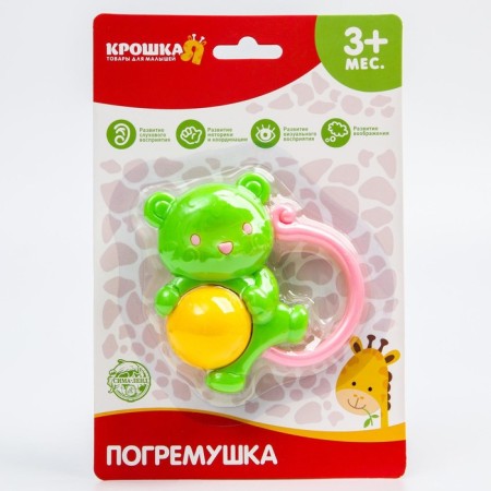 Rattle "mouse", color mix, crush me-7