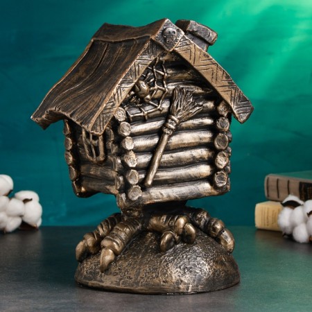 Piggy bank "Hut" 21x21x32cm, bronze-3