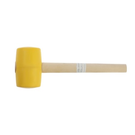 Kiyanka scrap, wooden handle, yellow rubber, 75 mm, 900 g-1