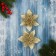 Jewelry decoration "Precious Flower" (set 2 pcs) openwork, 12 cm, gold
