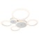 LED lamp 72W 6700lm 3000K-6000K, size 66x64x6 cm
