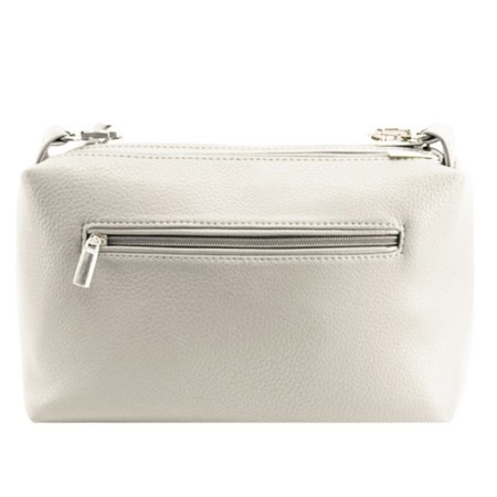 Female bag, artificial leather, beige 17x12x20 cm-1