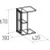 Class table Aurelio 17, 420 × 350 × 670 mm, color Anthracite / Blackwood satin