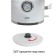 Electric kettle JVC JK-KE1744, plastic, 2200 watts, 1.7 l, white