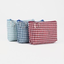 Women's wallet with zipper, color mix