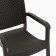 Set of garden furniture: 2 chairs + table, brown